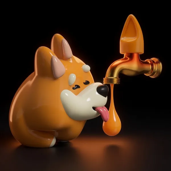 Bonk Faucet dog art