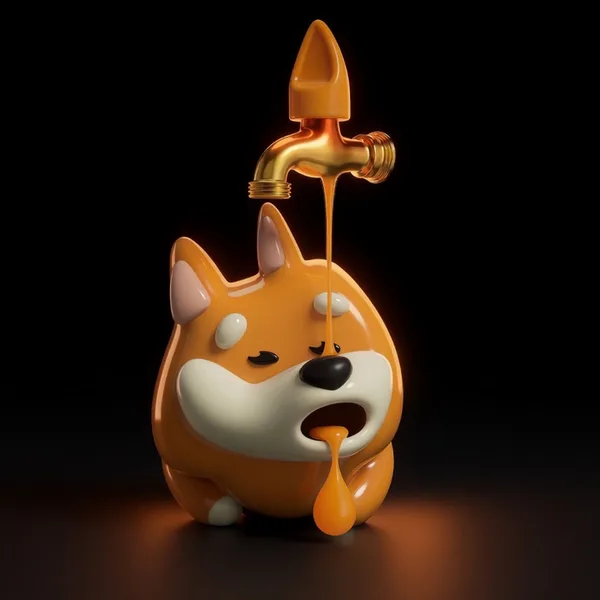 Bonk Faucet dog art