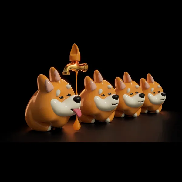 Bonk Faucet dog art