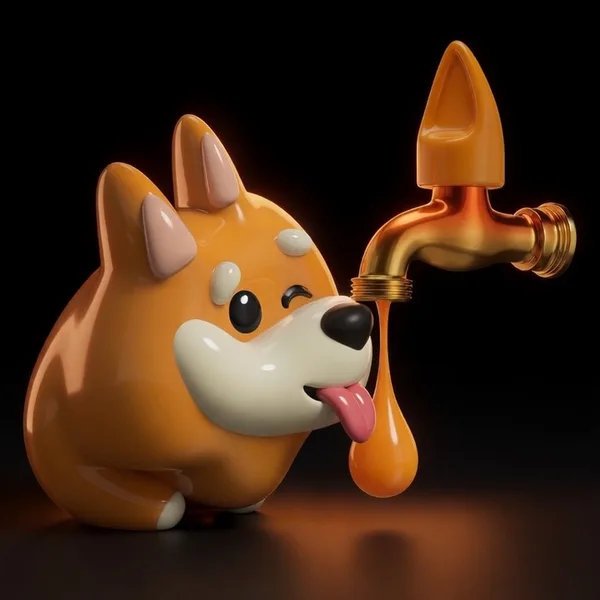 Bonk Faucet dog art